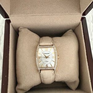 Women's Tourneau Watch with Gold Accents